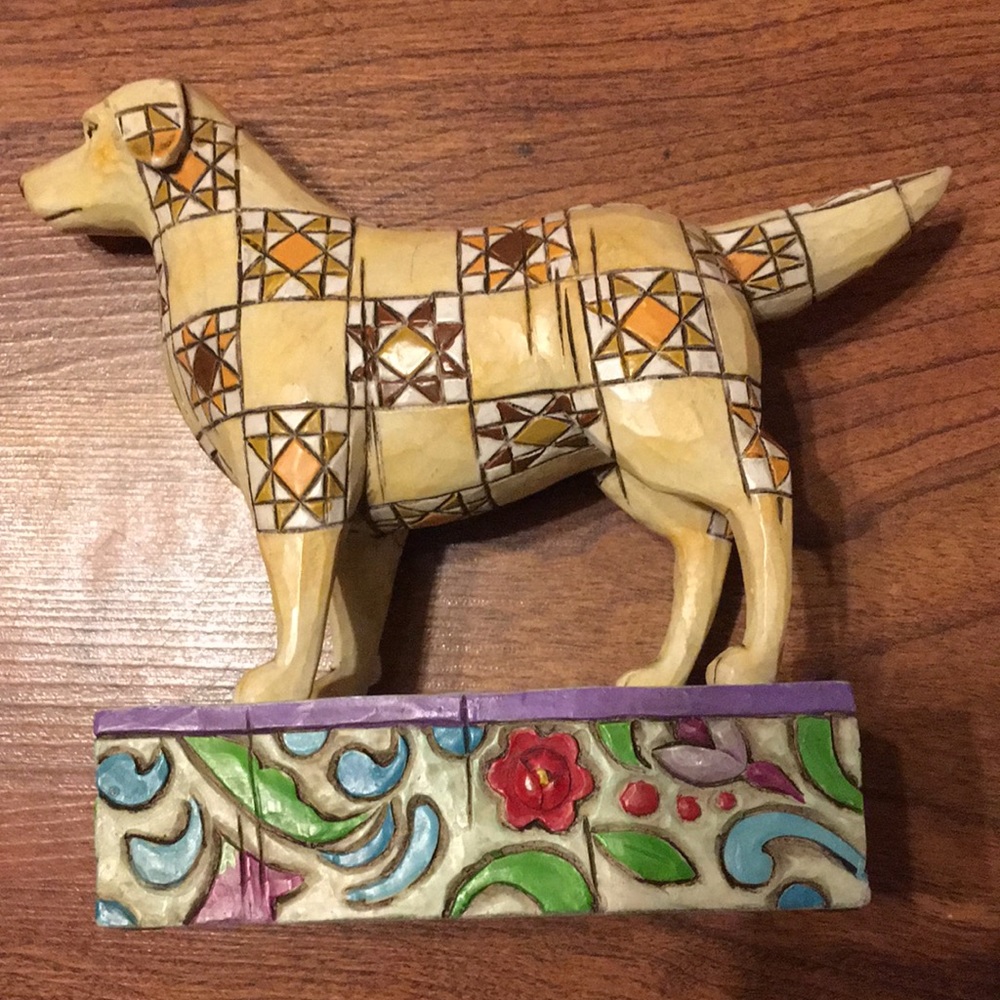 Jim Shore golden retriever figure.